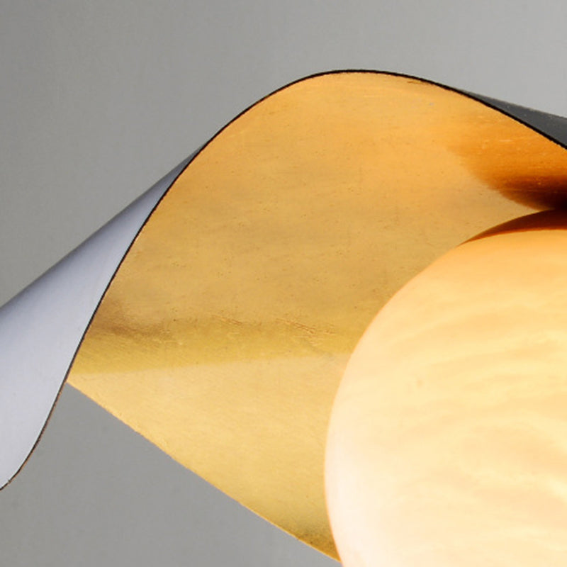 Eveline Pendant Light, Brass & Dolomite, Dia 35/40cm