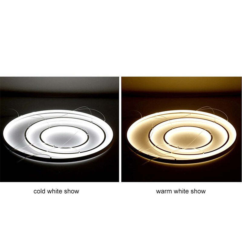 Arisha Pendant Light, Inner Ring Illuminated,  White/Black/Gold
