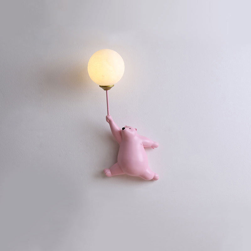 Fateh Wall Reading Lamp Bear Balloon Children Bedroom/Bedside/Study