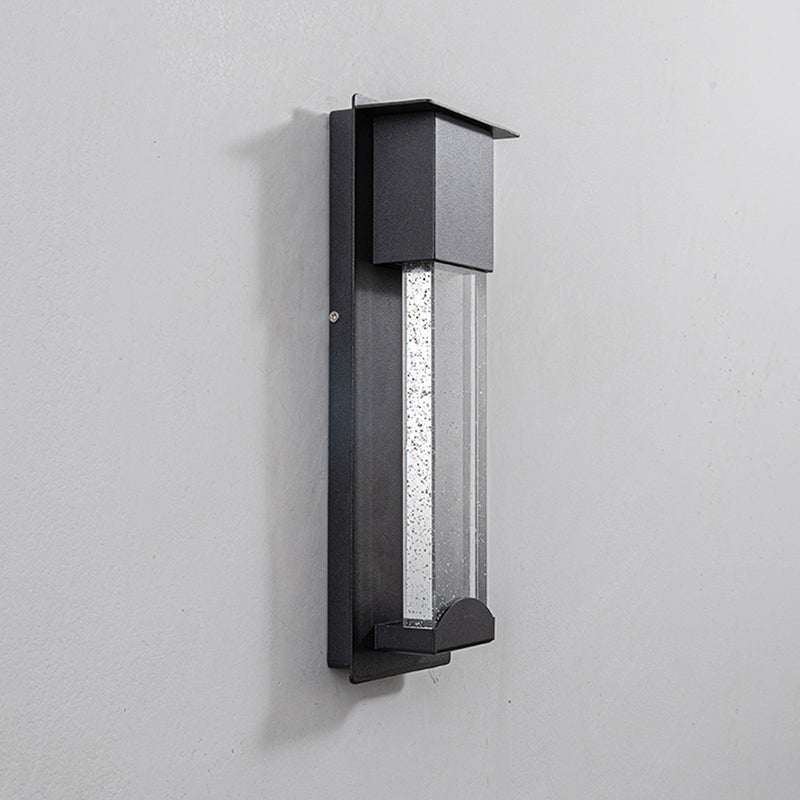 Orr Modern Design Square LED Outdoor Wall Lamp Metal Glass Garden Corridor