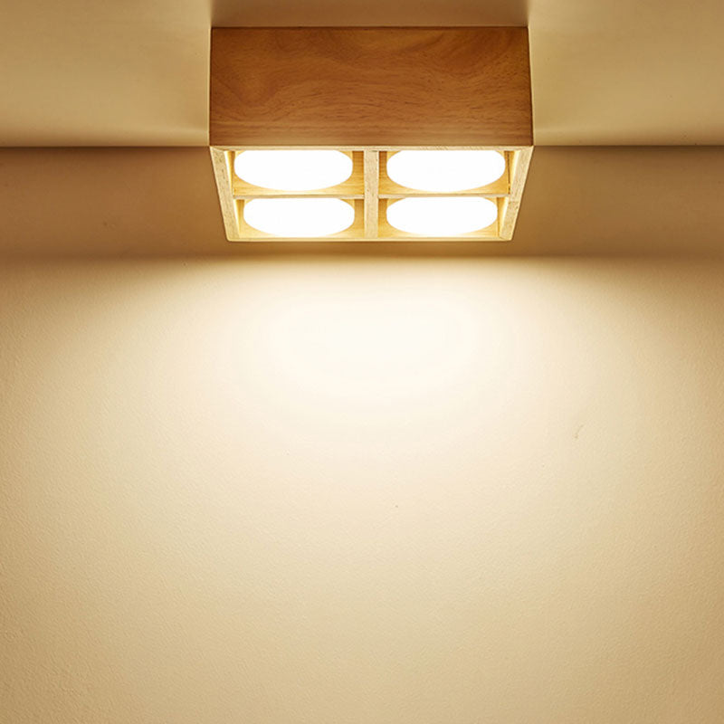 Ozawa Ceiling Light No Main Light, Wood
