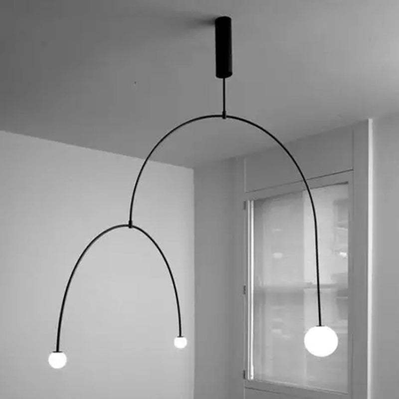 Avi Minimalist Linear Metal Pendant Light