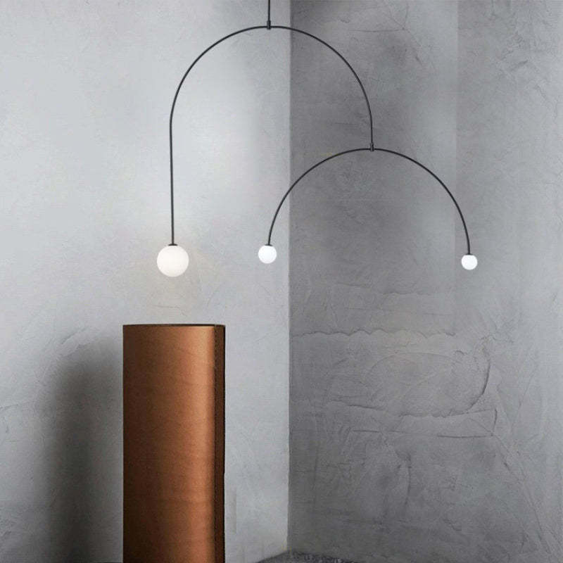 Avi Minimalist Linear Metal Pendant Light