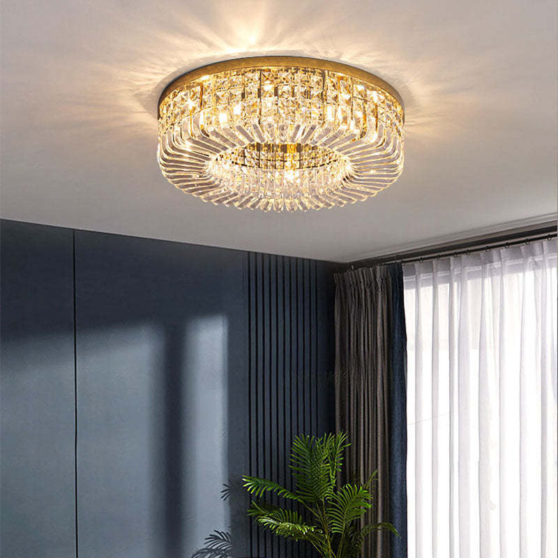 Marilyn Luxury Flush Mount Metal/Crystal Ceiling Light