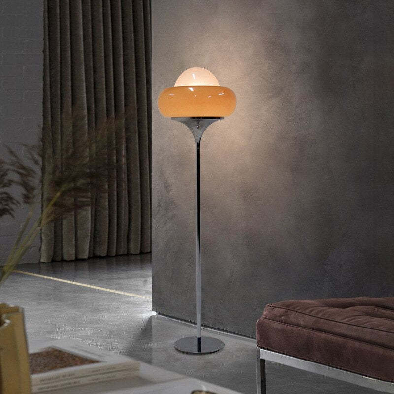 Morandi Modern Stained Glass Tall Floor Lamp Living Room