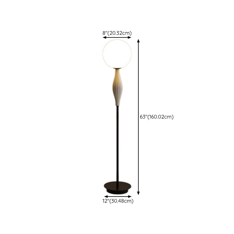 Valentina Floor Lamp Bubble Modern, Metal/Glass, Bedroom