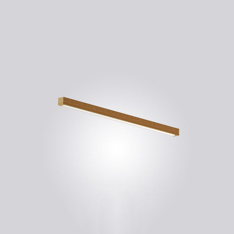 Edge Linear Ceiling Light, Wood, 23.6"/39.4"