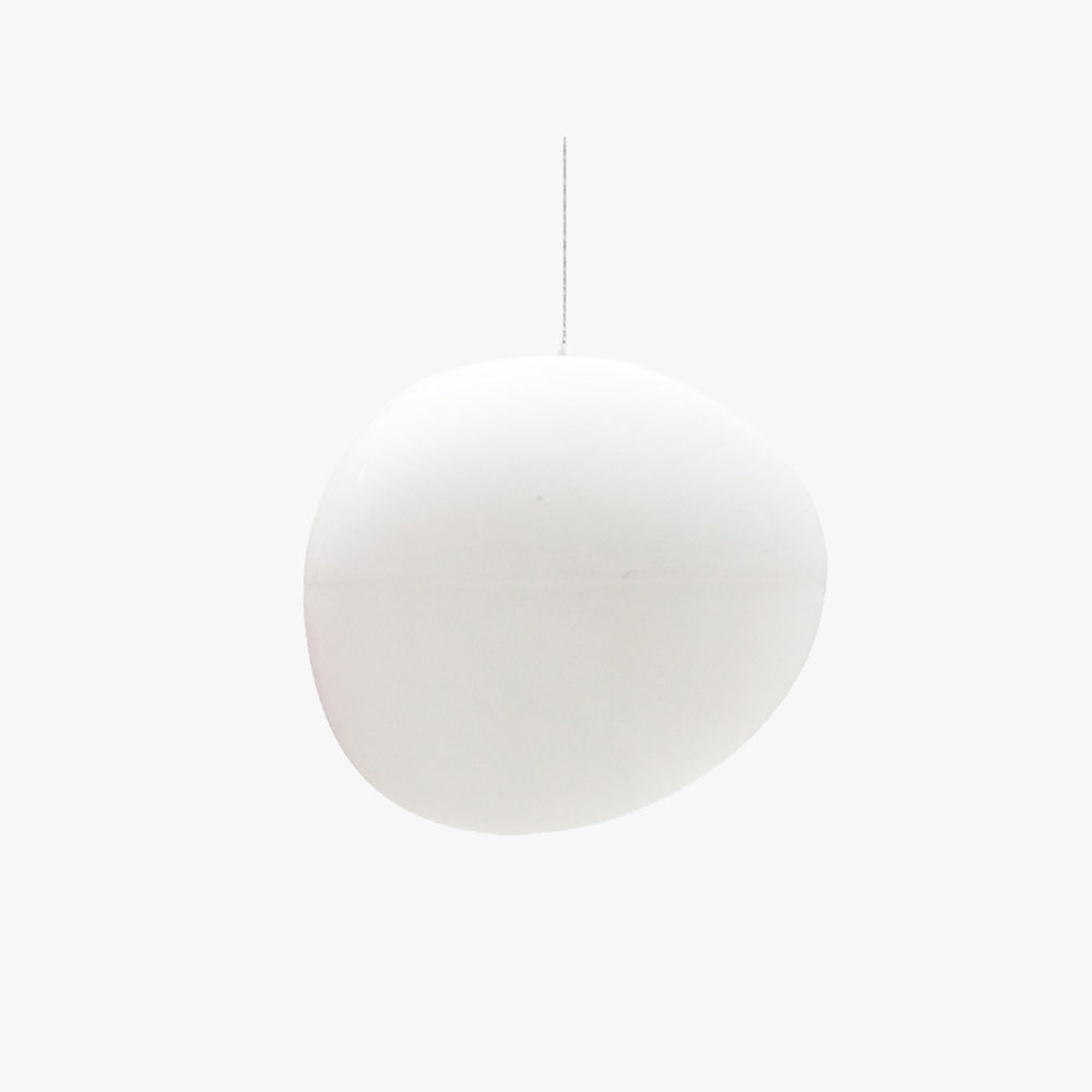 Hailie Egg-shaped Glass Pendant Light, Globe, Modern