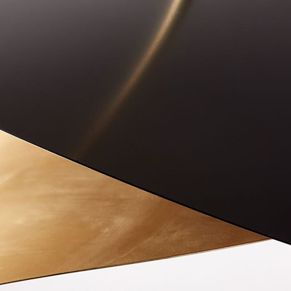 Carins Decorative Geometric Metal Pendant Light, Black/Gold