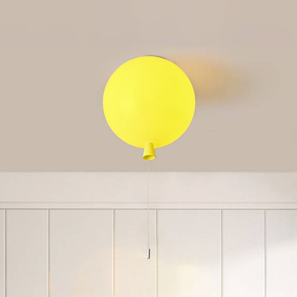 Fateh Glossiness Ceiling Light Balloon Flush Mount Ceiling Light, Bedroom
