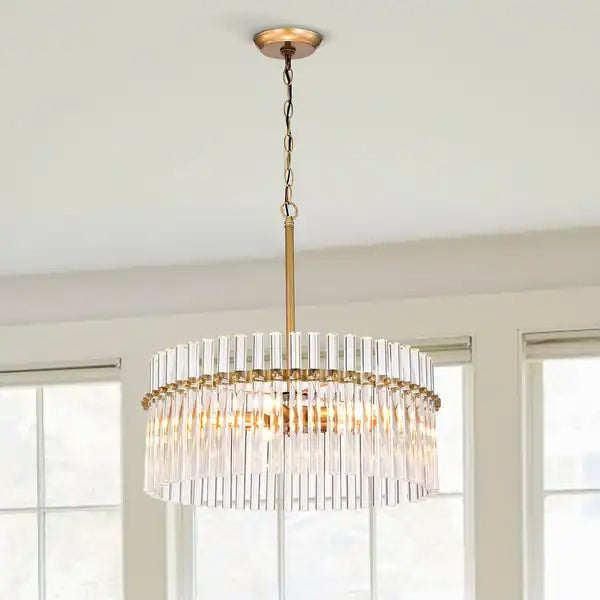 Arisha Modern Ring LED Pendant Lights Clear Glass Brass Living Room/Badroom