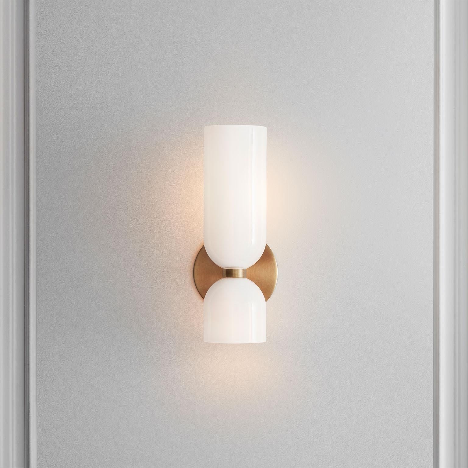 Hailie Modern Bedroom Glass Wall Lamp Sconce